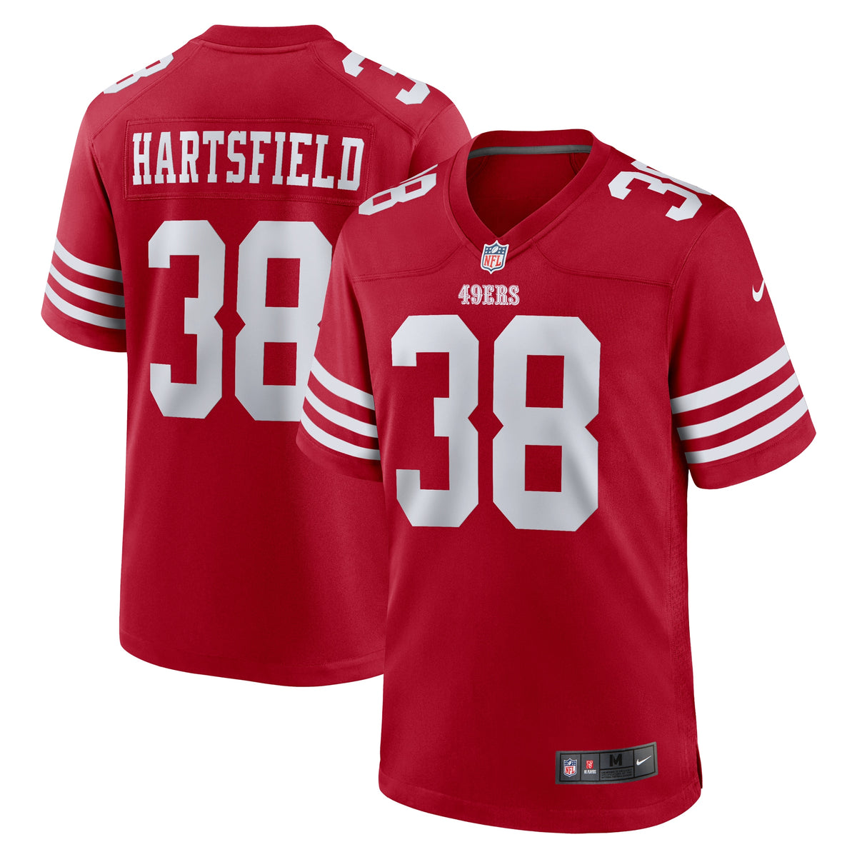 Myles Hartsfield San Francisco 49ers Nike Game Player Jersey   Scarlet