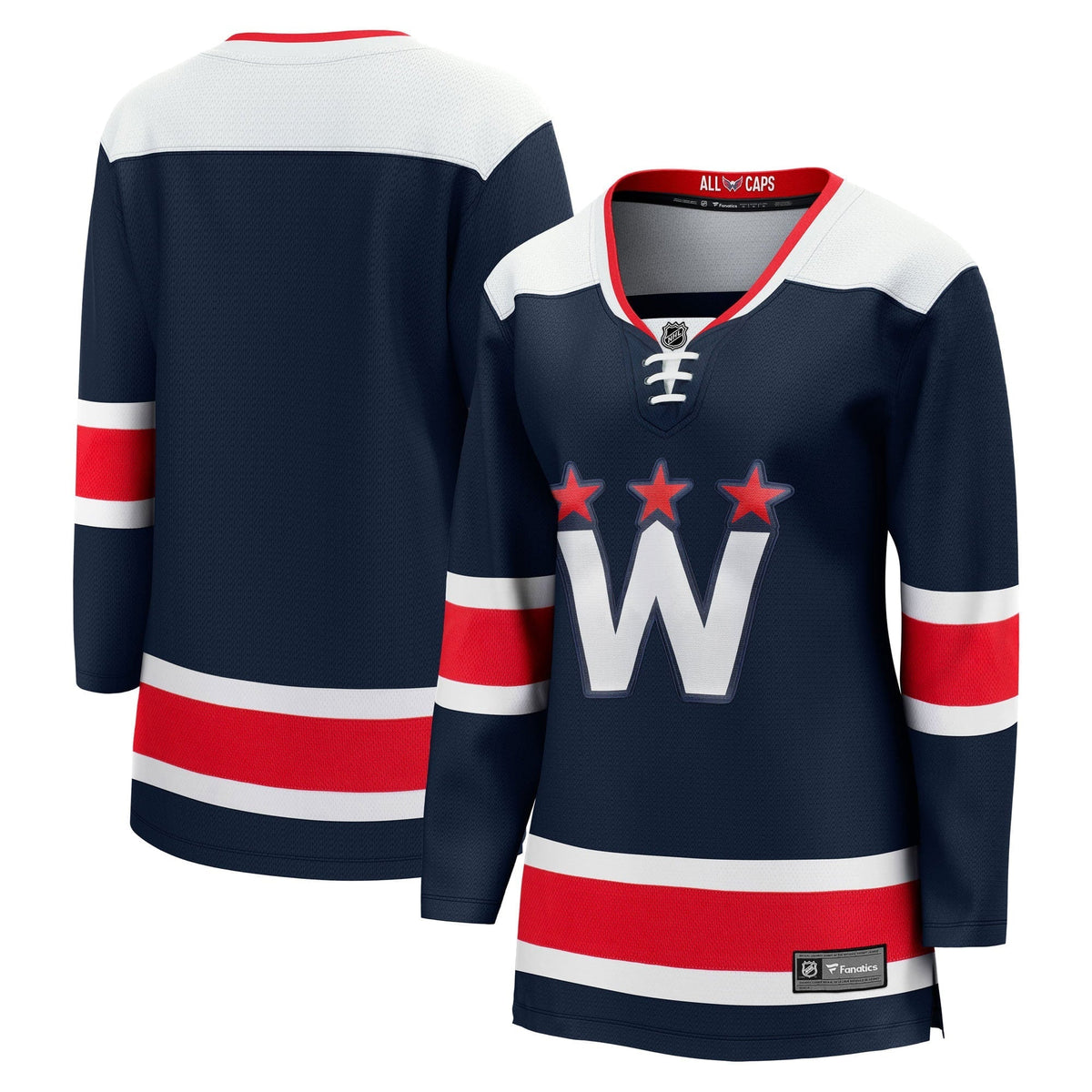 Women's Fanatics Branded Navy Washington Capitals 2020/21 Alternate Premier Breakaway Jersey