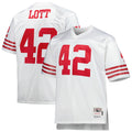Ronnie Lott San Francisco 49ers Mitchell   Ness Big   Tall 1990 Retired Player Replica Jersey   White