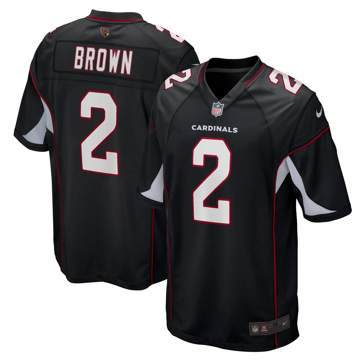 Marquise Brown Arizona Cardinals Nike Alternate Game Player Jersey   Black