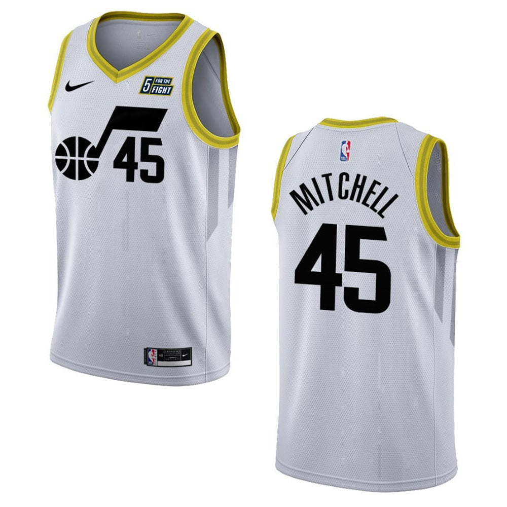 Men's Utah Jazz Donovan Mitchell Association Jersey - White