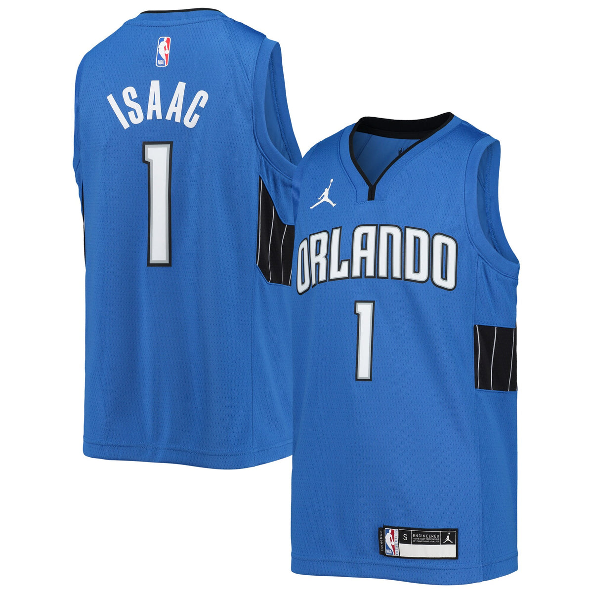 Jonathan Isaac Orlando Magic Jordans Brand Youth 2020/21 Player Jersey - Statement Edition - Blue
