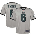 DeVonta Smith Philadelphia Eagles Nike Youth Inverted Game Jersey   Silver