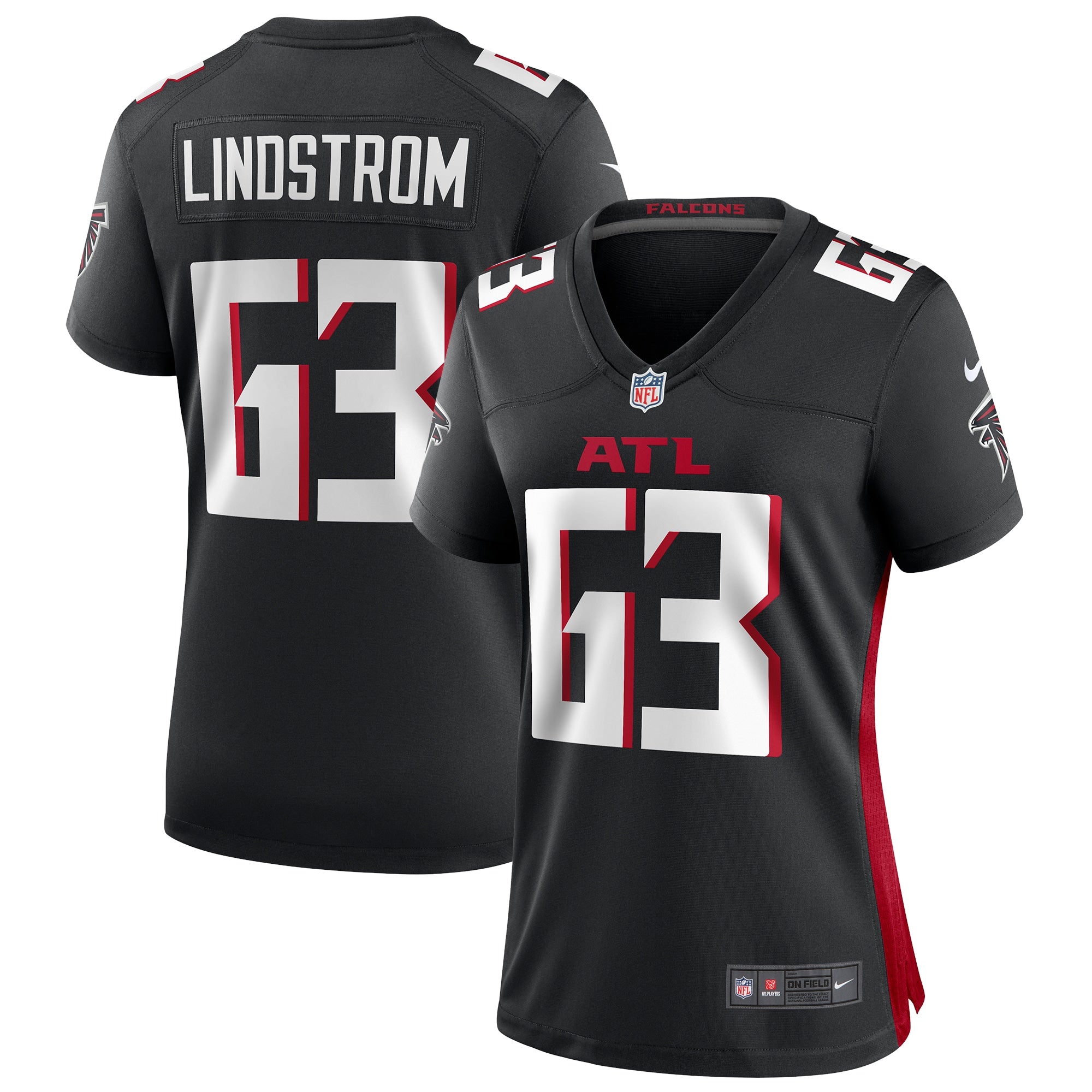 Chris Lindstrom Atlanta Falcons Nike Women s Game Jersey   Black