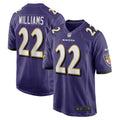 Men s Nike Damarion Williams Purple Baltimore Ravens Player Game Jersey