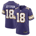 Justin Jefferson Minnesota Vikings Nike Classic Player Game Jersey   Purple