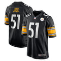 Men s Nike Myles Jack Black Pittsburgh Steelers Game Player Jersey