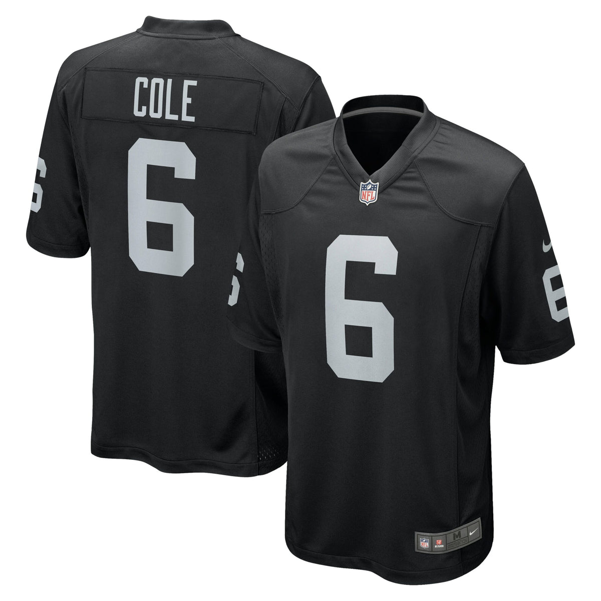 AJ Cole Las Vegas Raiders Nike Game Jersey   Black