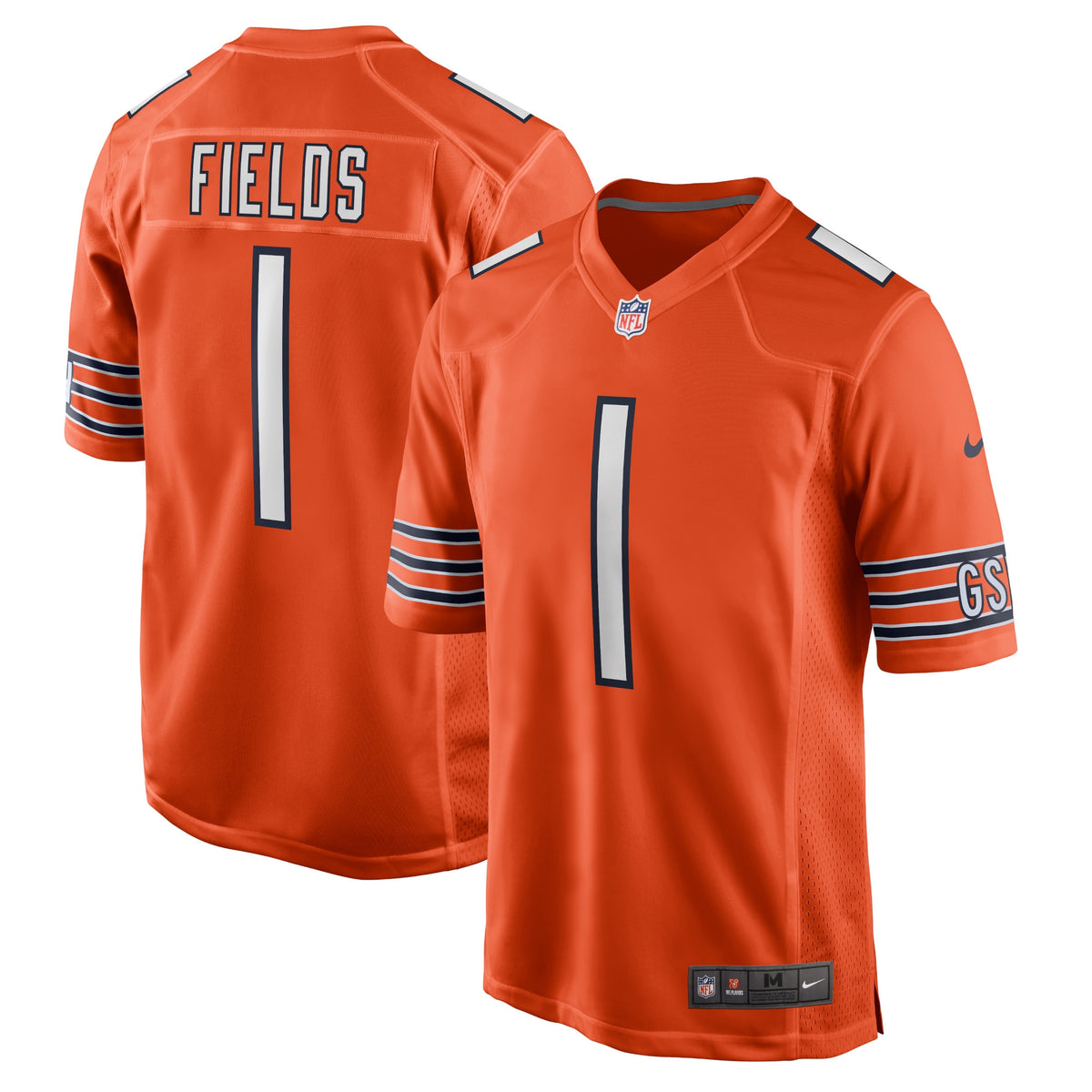 Justin Fields Chicago Bears Nike Player Game Jersey   Orange