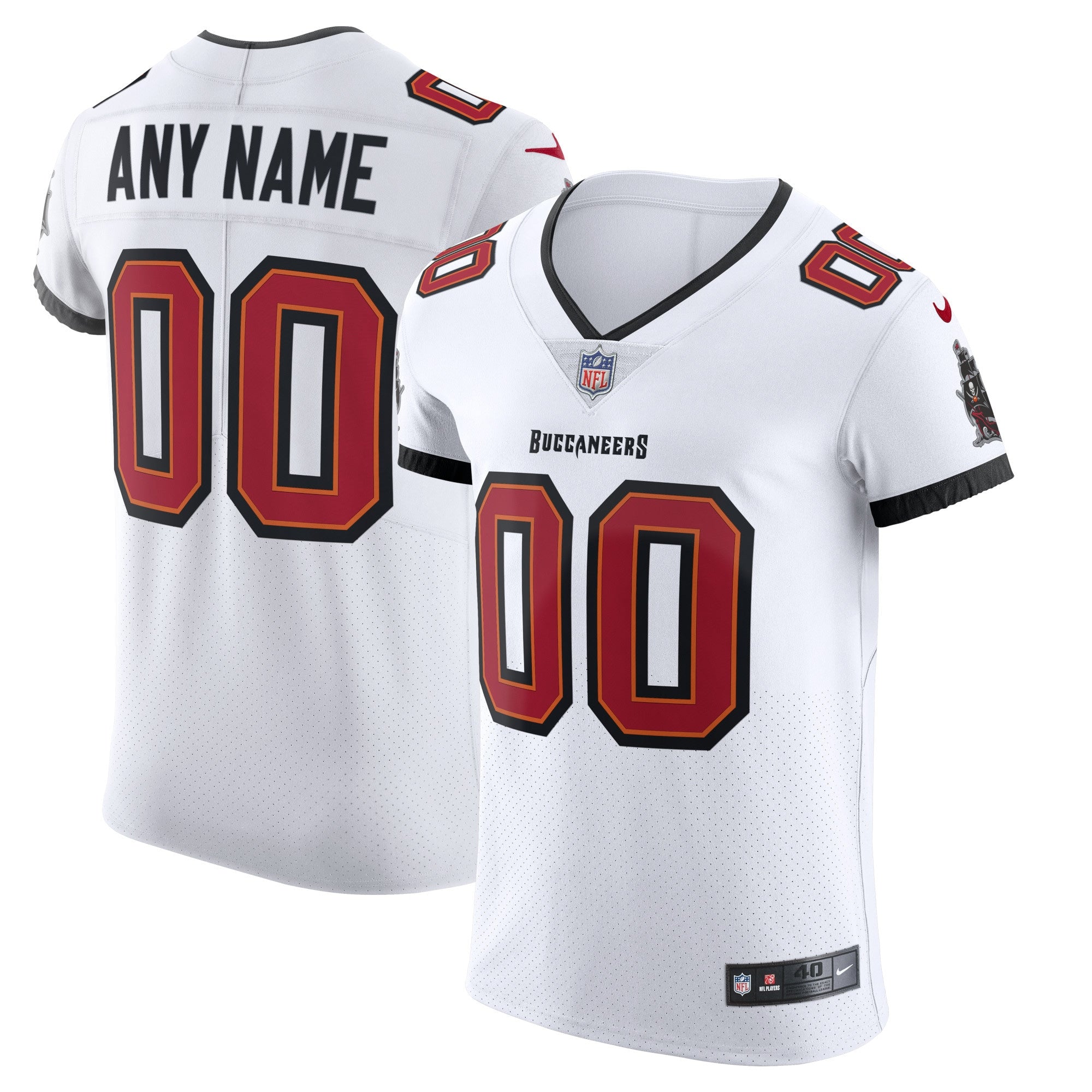 Tampa Bay Buccaneers Nike Vapor Elite Custom Jersey   White