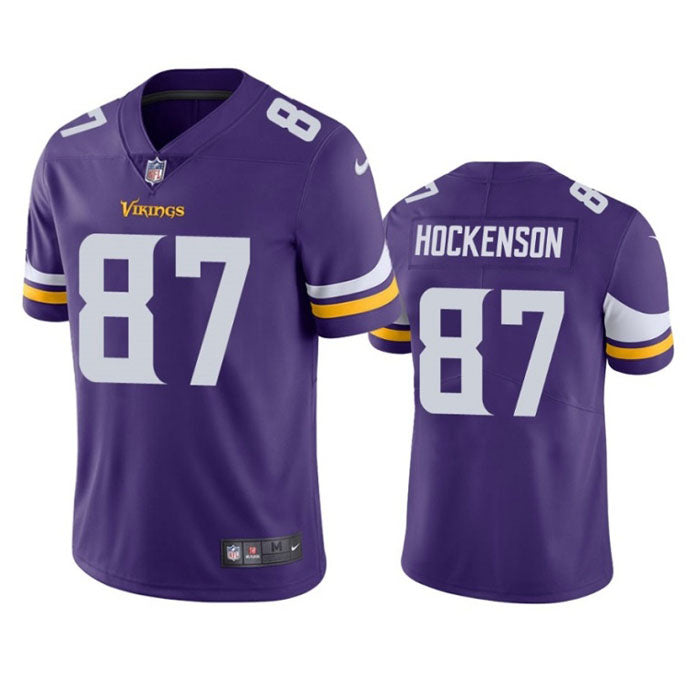 Youth Minnesota Vikings TJ Hockenson Vapor Jersey   Purple