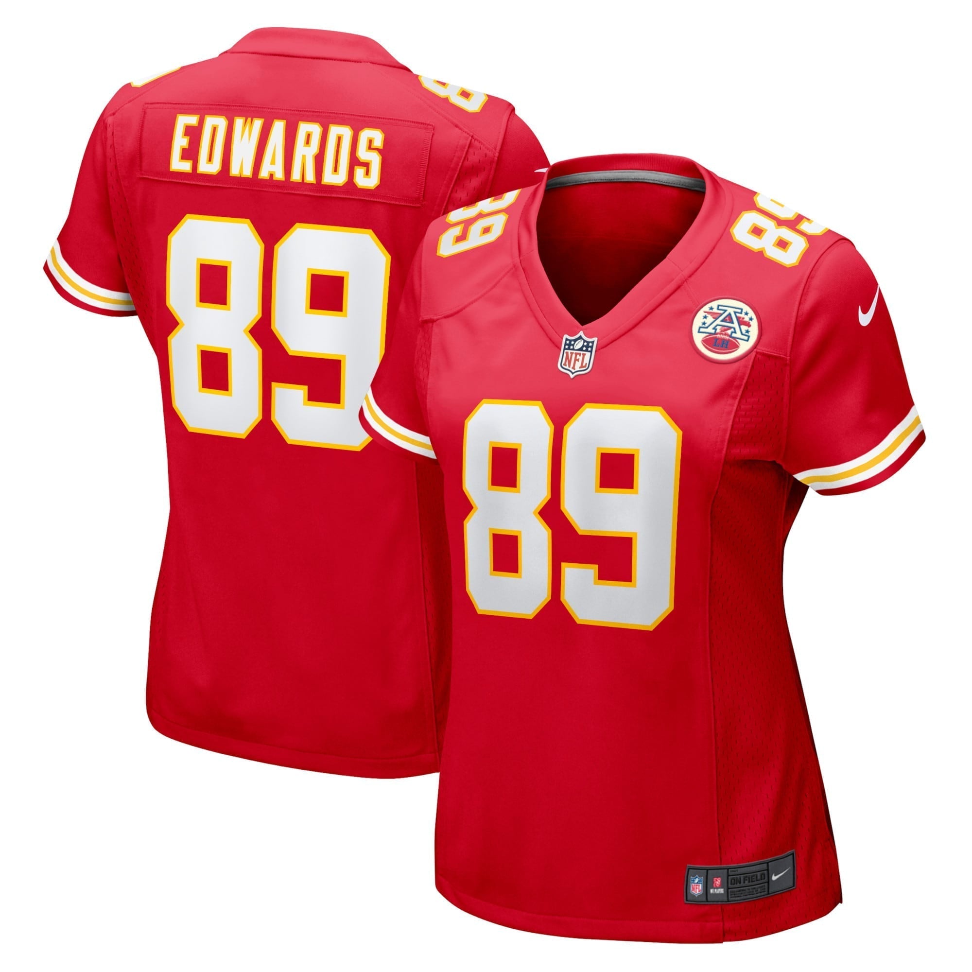 Women s Nike Bryan Edwards Red Kansas City Chiefs Home Game Player Jersey