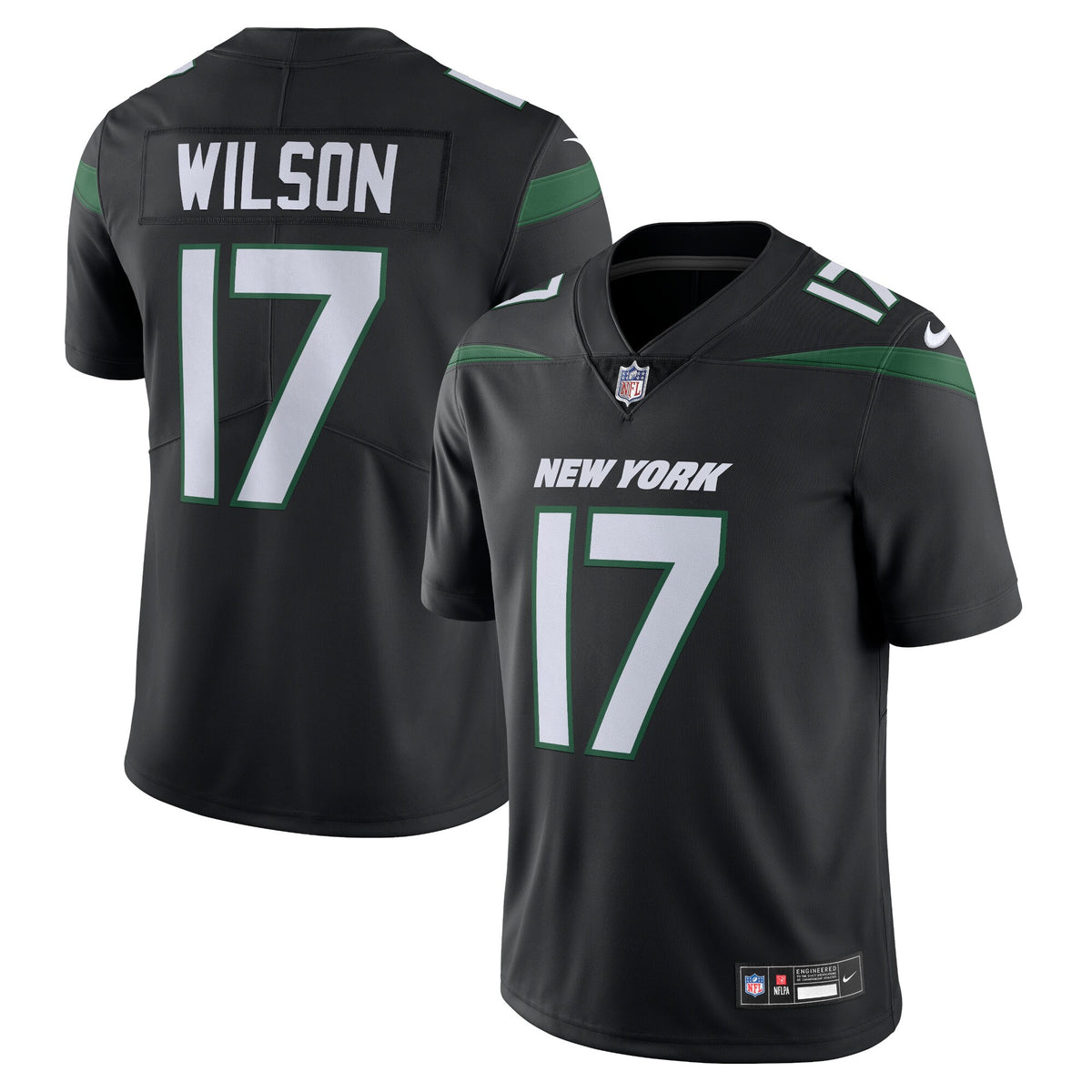 Garrett Wilson New York Jets Nike Alternate Vapor Untouchable Limited Jersey   Stealth Black