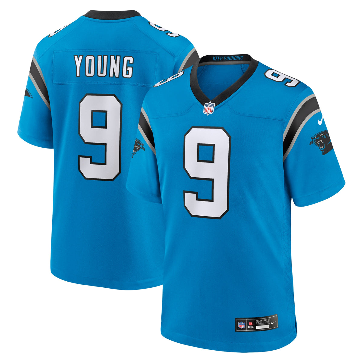Bryce Young Carolina Panthers Nike 2023 NFL Draft First Round Pick Alternate Game Jersey   Blue