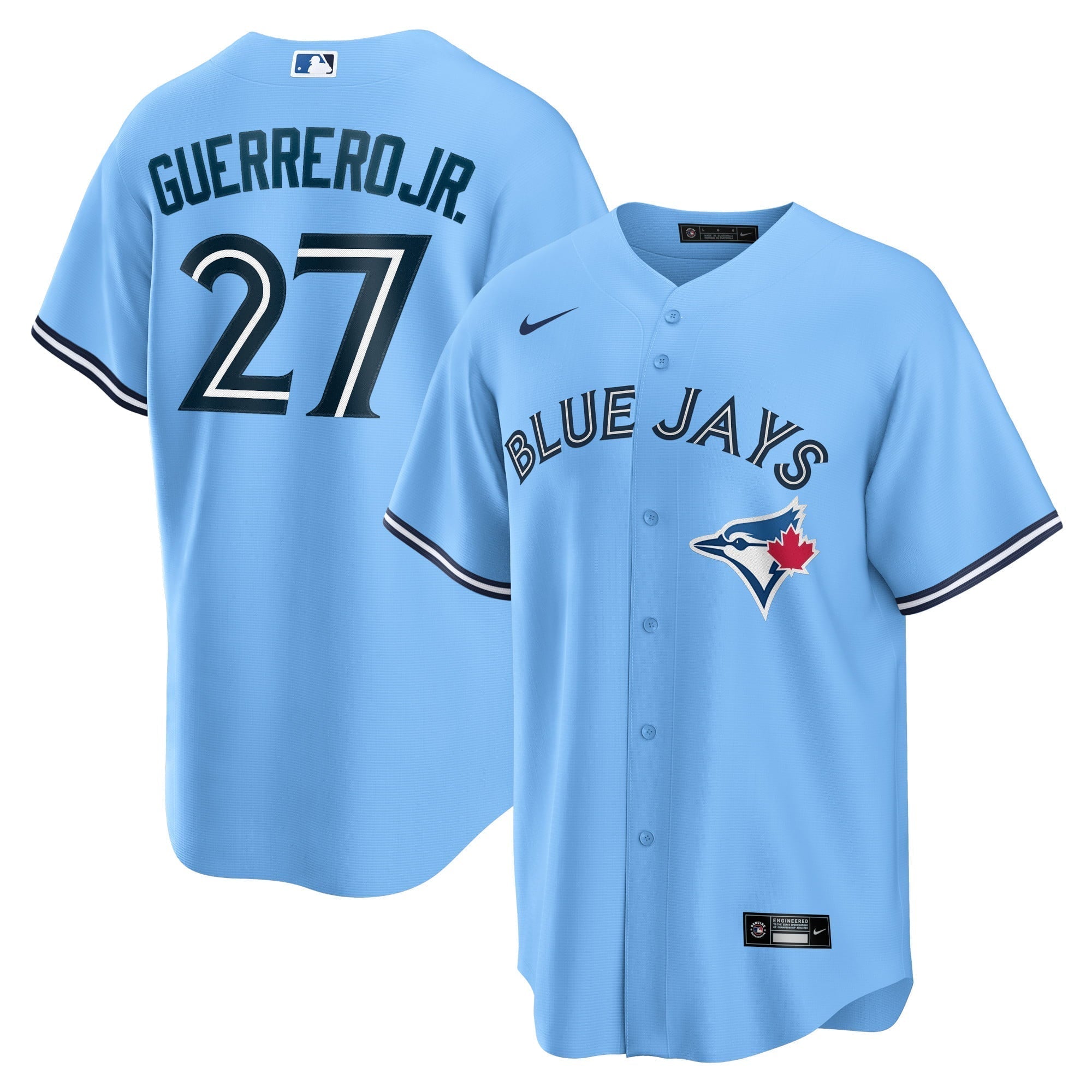 Men's Nike Vladimir Guerrero Jr. Powder Blue Toronto Blue Jays Alternate Replica Player Jersey