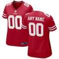San Francisco 49ers Nike Women s Custom Game Jersey   Scarlet