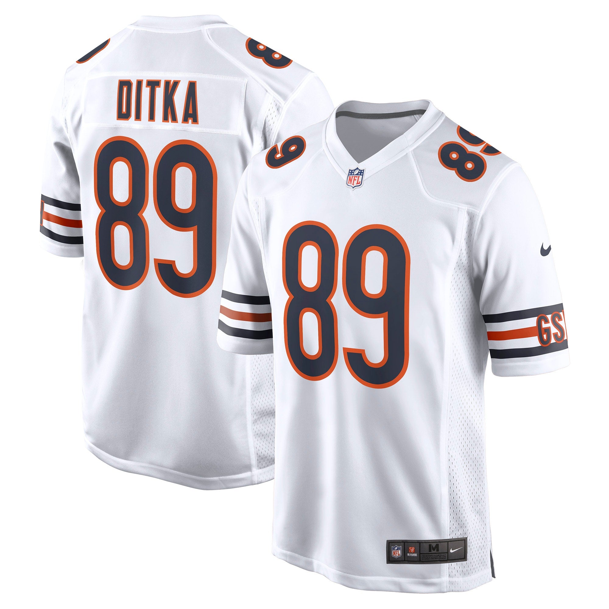 Mike Ditka Chicago Bears Nike Retired Player Game Jersey   White