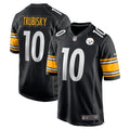 Men s Nike Mitchell Trubisky Black Pittsburgh Steelers Game Jersey