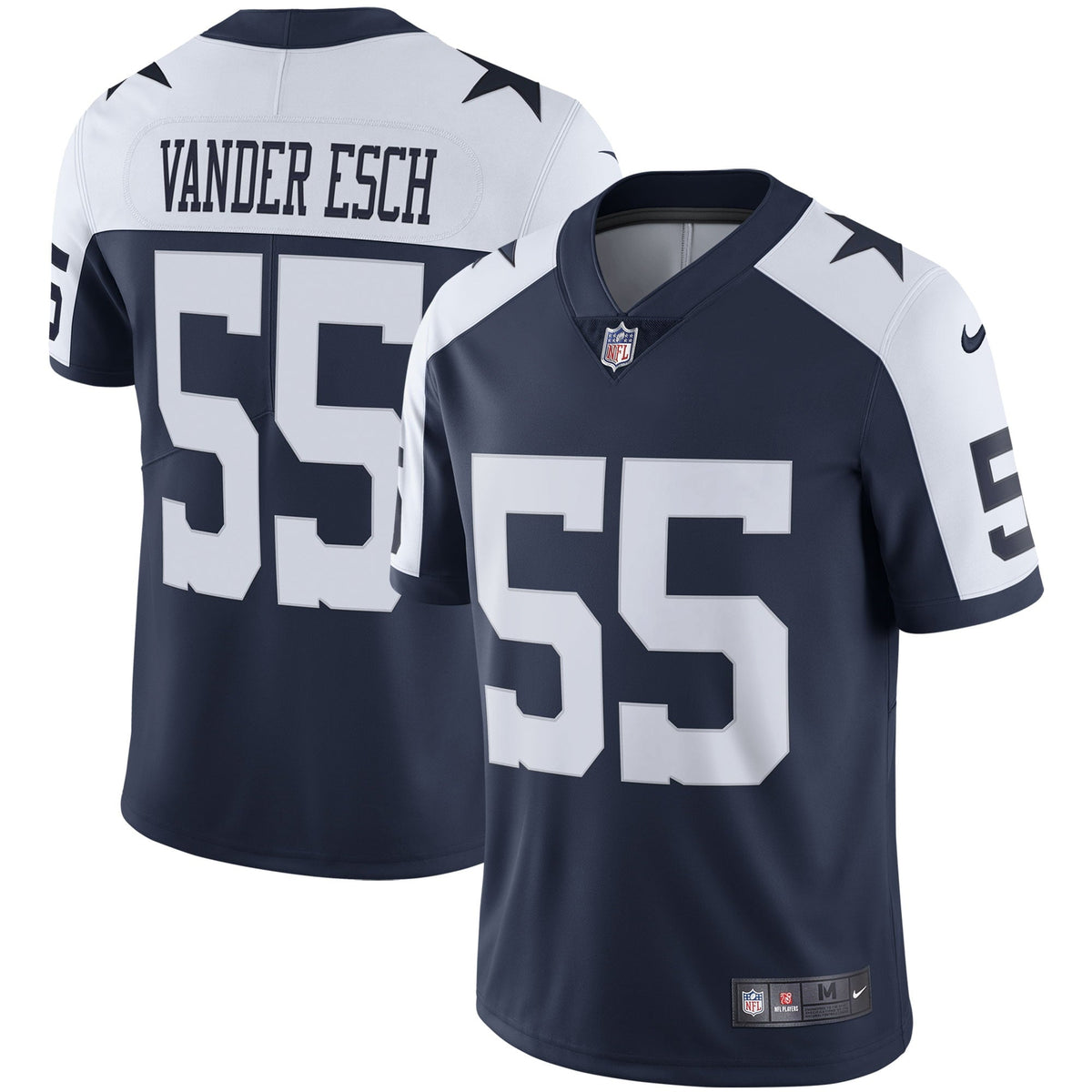 Men s Nike Leighton Vander Esch Navy Dallas Cowboys Alternate Vapor Limited Jersey