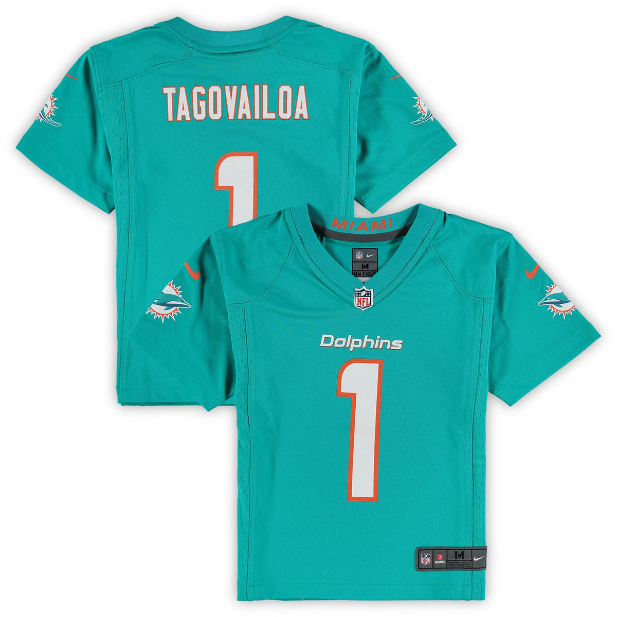 Tua Tagovailoa Miami Dolphins Nike Preschool Game Jersey   Aqua