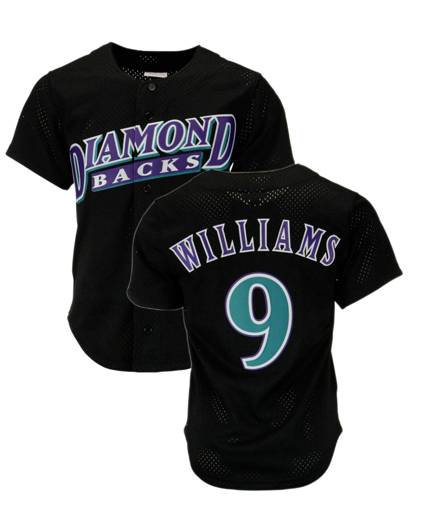 Men's Arizona Diamondbacks Matt Williams Mitchell & Ness Black Cooperstown Collection Batting Practice Jersey