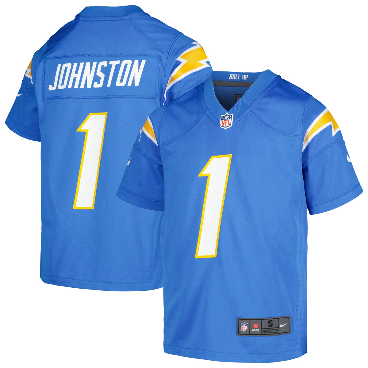 Quentin Johnston Los Angeles Chargers Nike Youth Game Jersey   Powder Blue