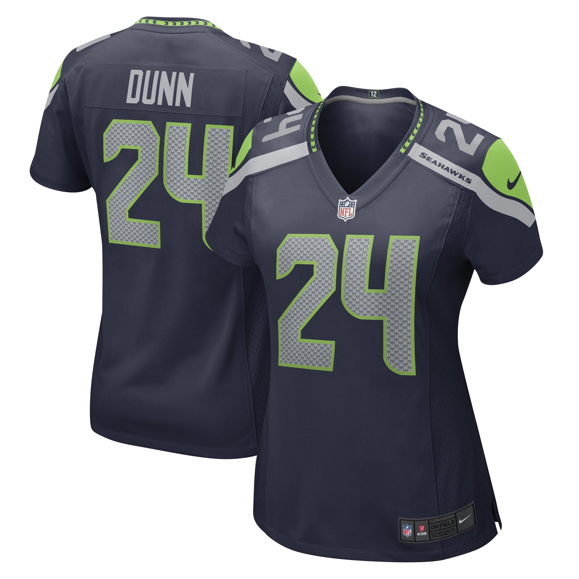 Women s Nike Isaiah Dunn College Navy Seattle Seahawks Game Player Jersey