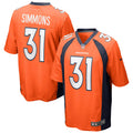 Justin Simmons Denver Broncos Nike Game Jersey   Orange
