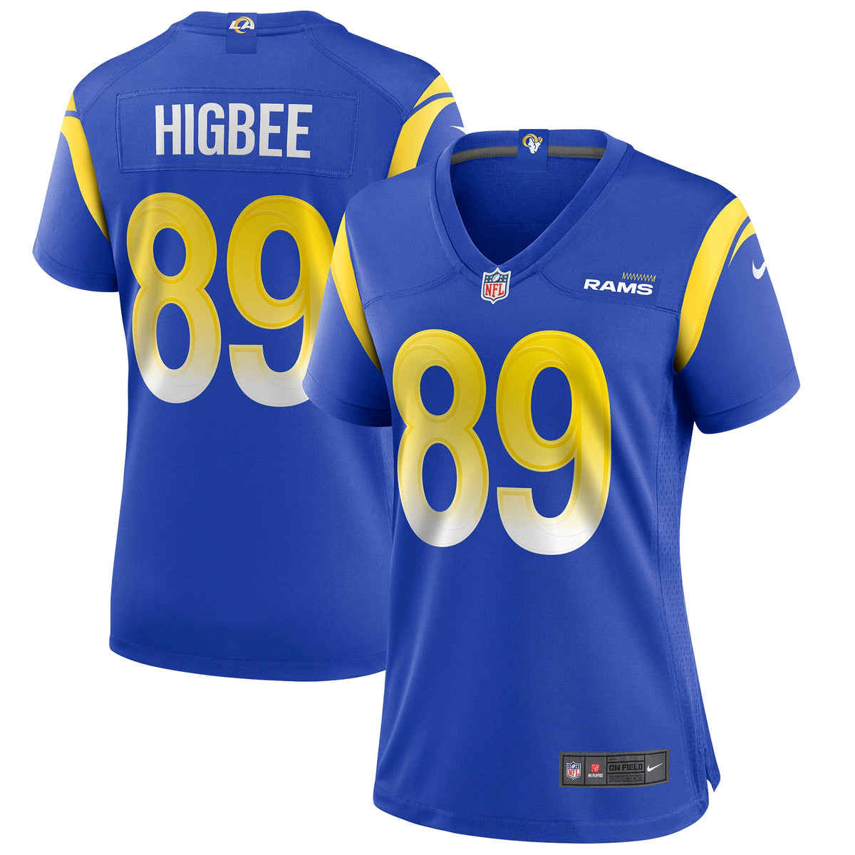 Tyler Higbee Los Angeles Rams Nike Women s Game Player Jersey   Royal