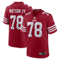 Men s Nike Leroy Watson Scarlet San Francisco 49ers Team Game Jersey