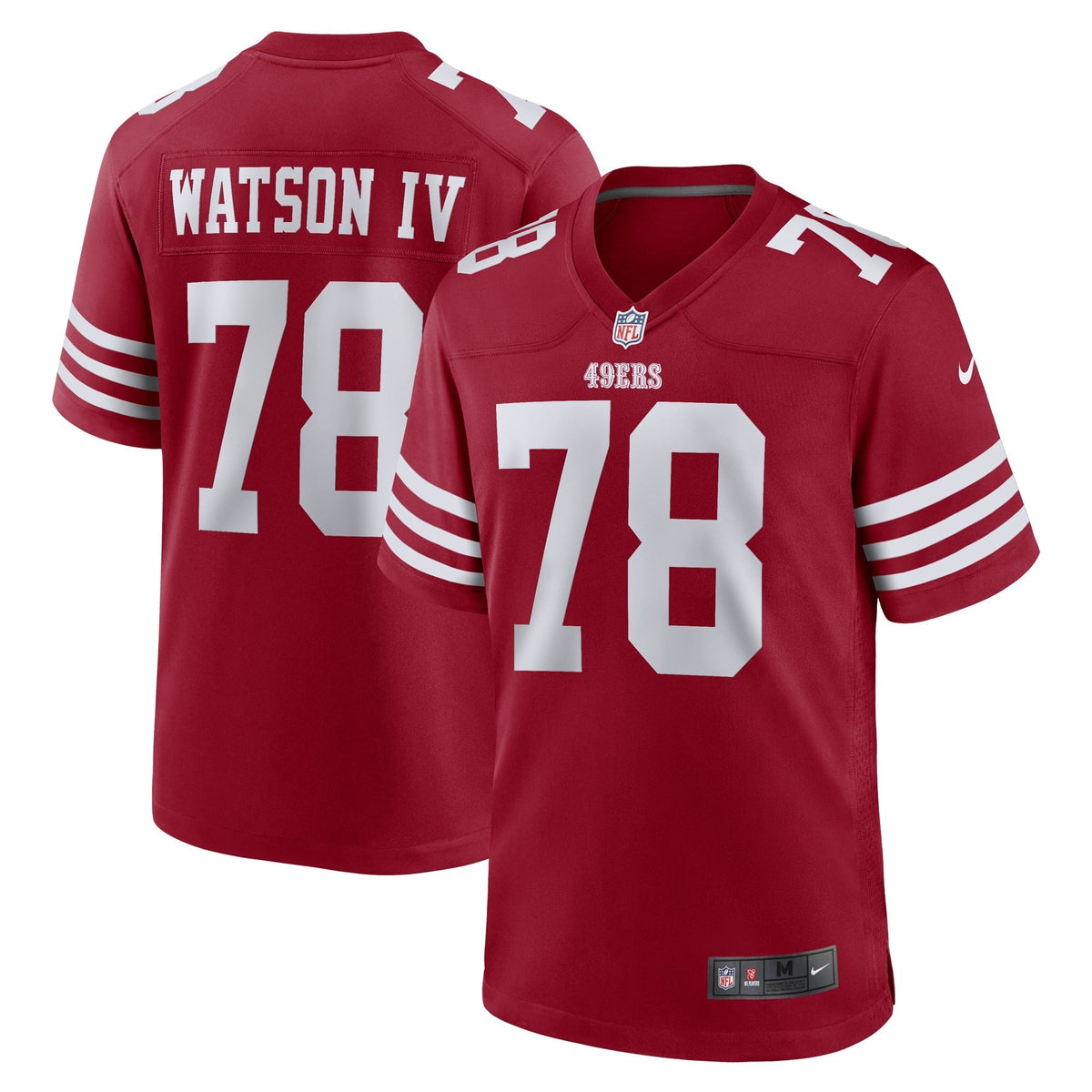 Men s Nike Leroy Watson Scarlet San Francisco 49ers Team Game Jersey