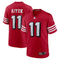 Men s Nike Brandon Aiyuk Scarlet San Francisco 49ers Alternate Game Jersey