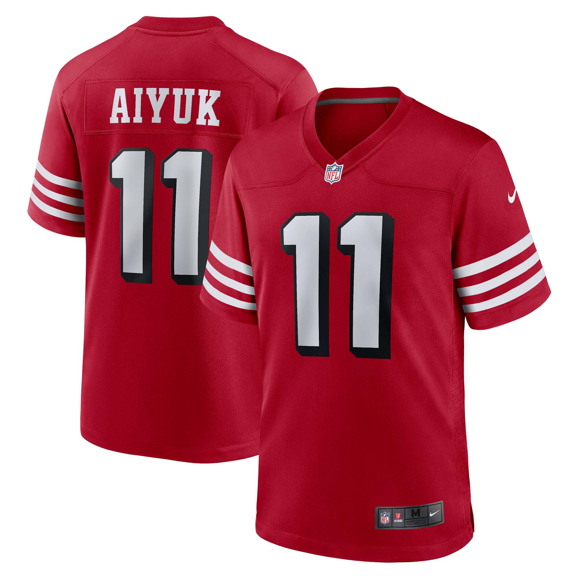 Men s Nike Brandon Aiyuk Scarlet San Francisco 49ers Alternate Game Jersey