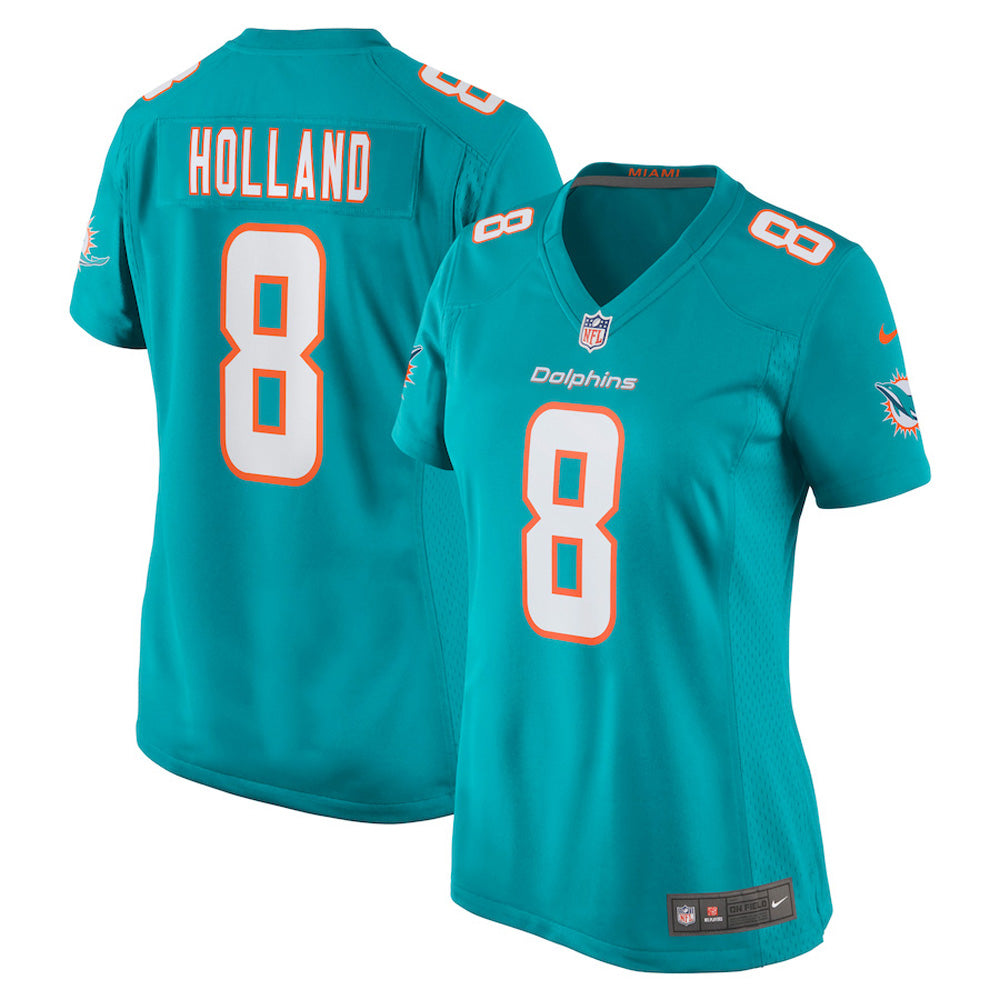 Women s Miami Dolphins Jevon Holland Game Jersey   Aqua