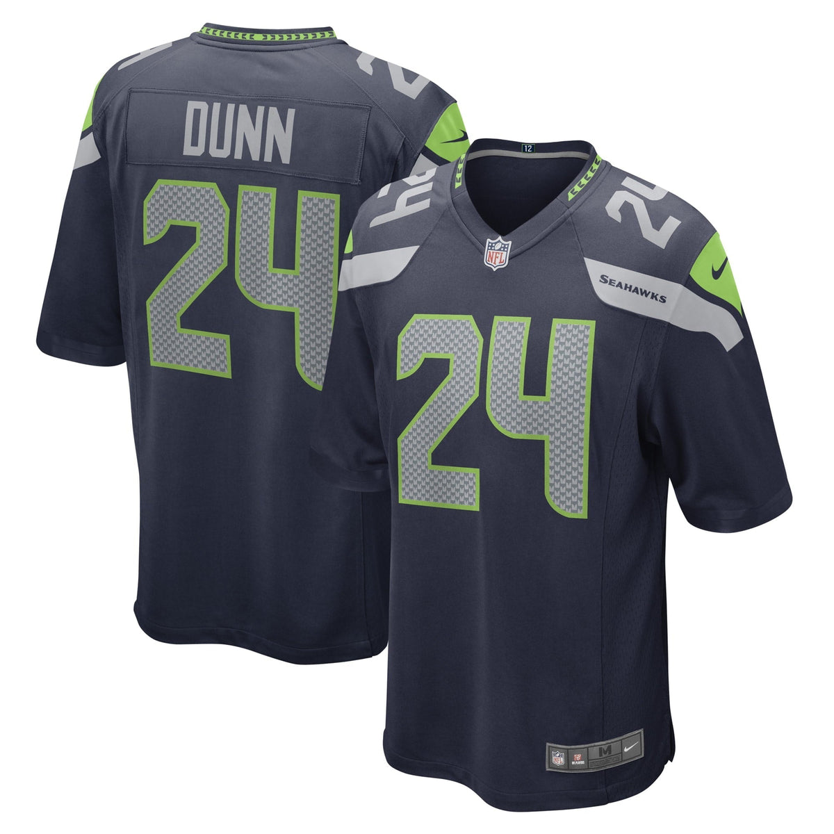 Men s Nike Isaiah Dunn College Navy Seattle Seahawks Game Player Jersey