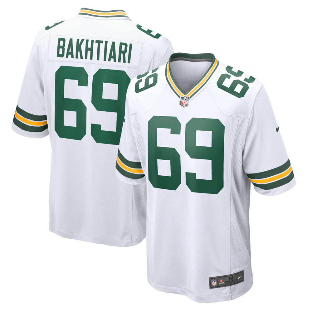 Youth Green Bay Packers David Bakhitari Game Jersey   White