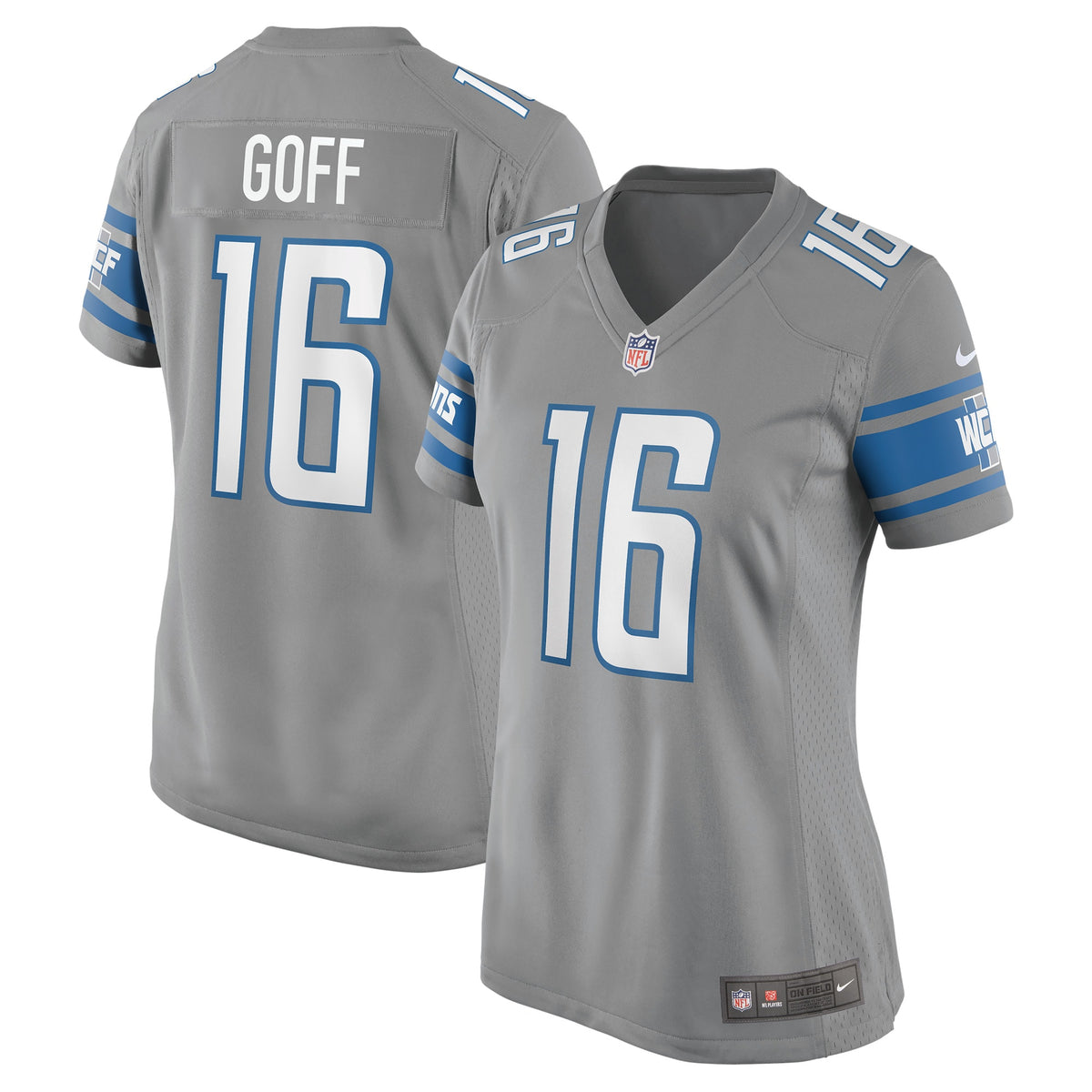 Jared Goff Detroit Lions Nike Women s Game Jersey   Silver