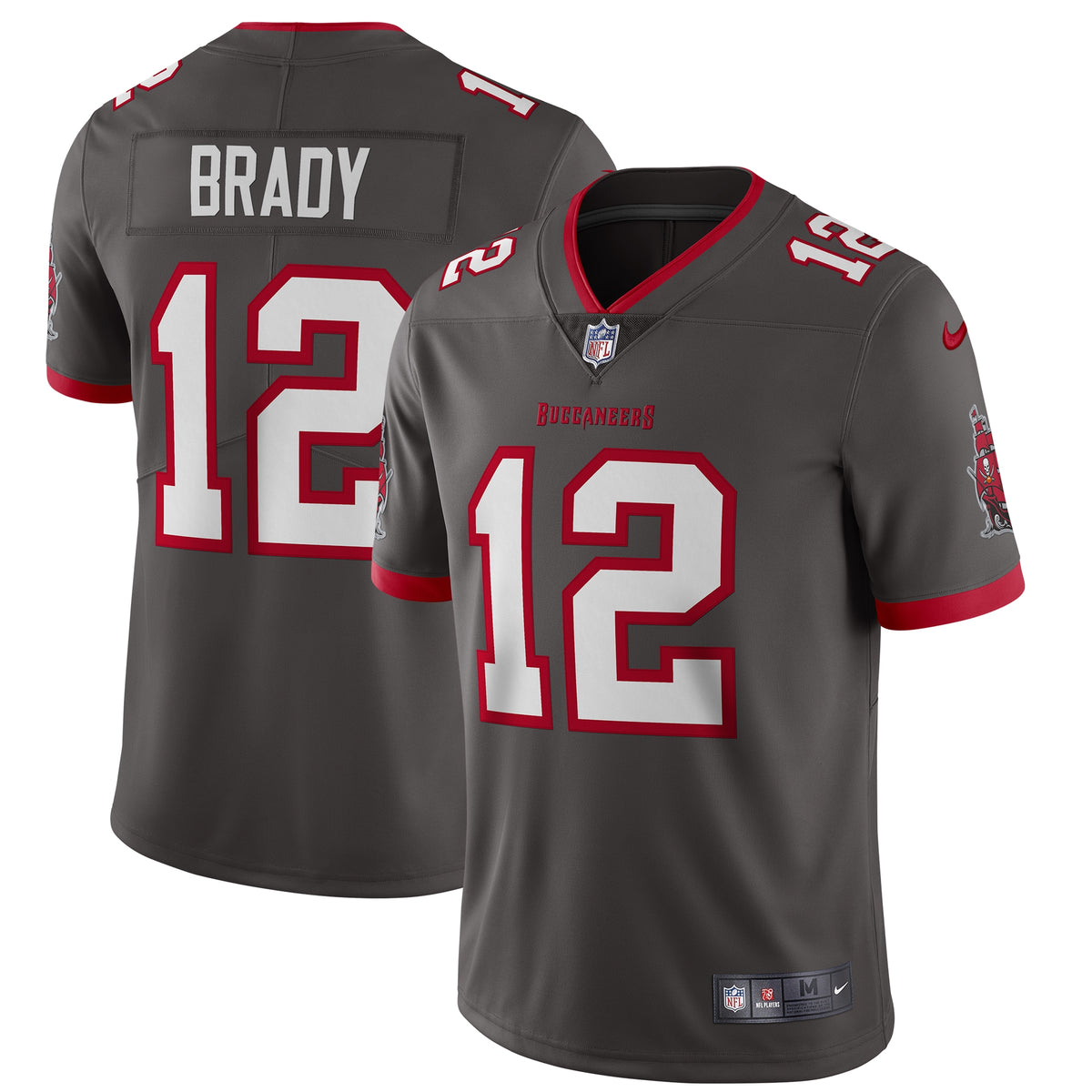 Tom Brady Tampa Bay Buccaneers Nike Alternate Vapor Limited Jersey   Pewter