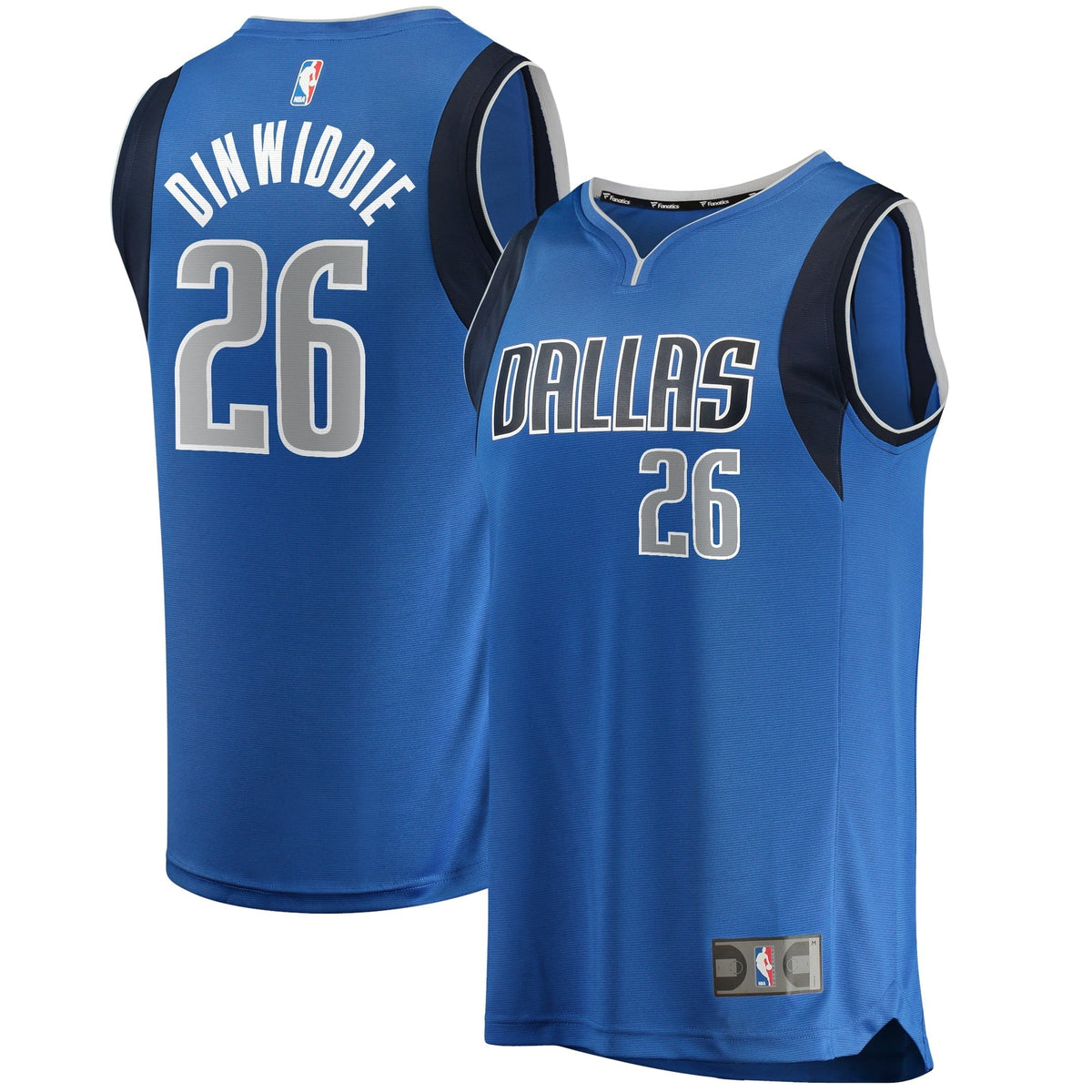 Men's Fanatics Branded Spencer Dinwiddie Royal Dallas Mavericks Fast Break Replica Jersey - Icon Edition