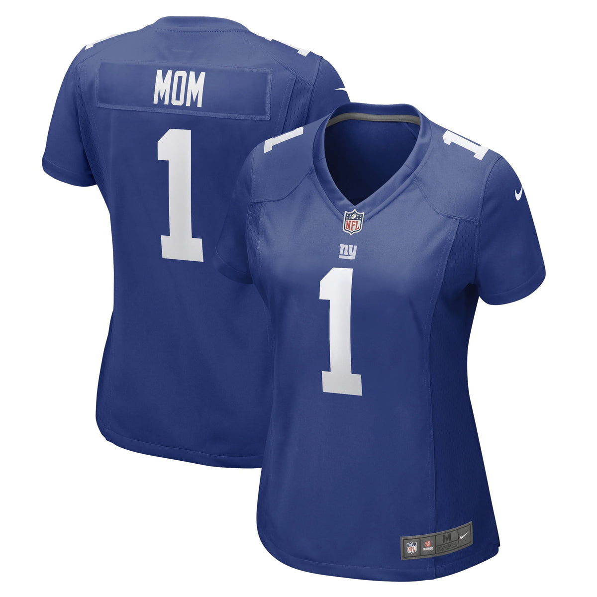 Women s Nike Number 1 Mom Royal New York Giants Game Jersey