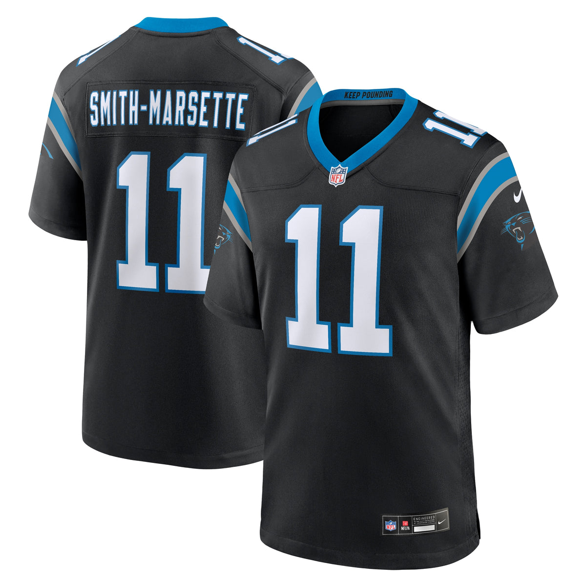 Ihmir Smith-Marsette Carolina Panthers Nike Team Game Jersey    Black