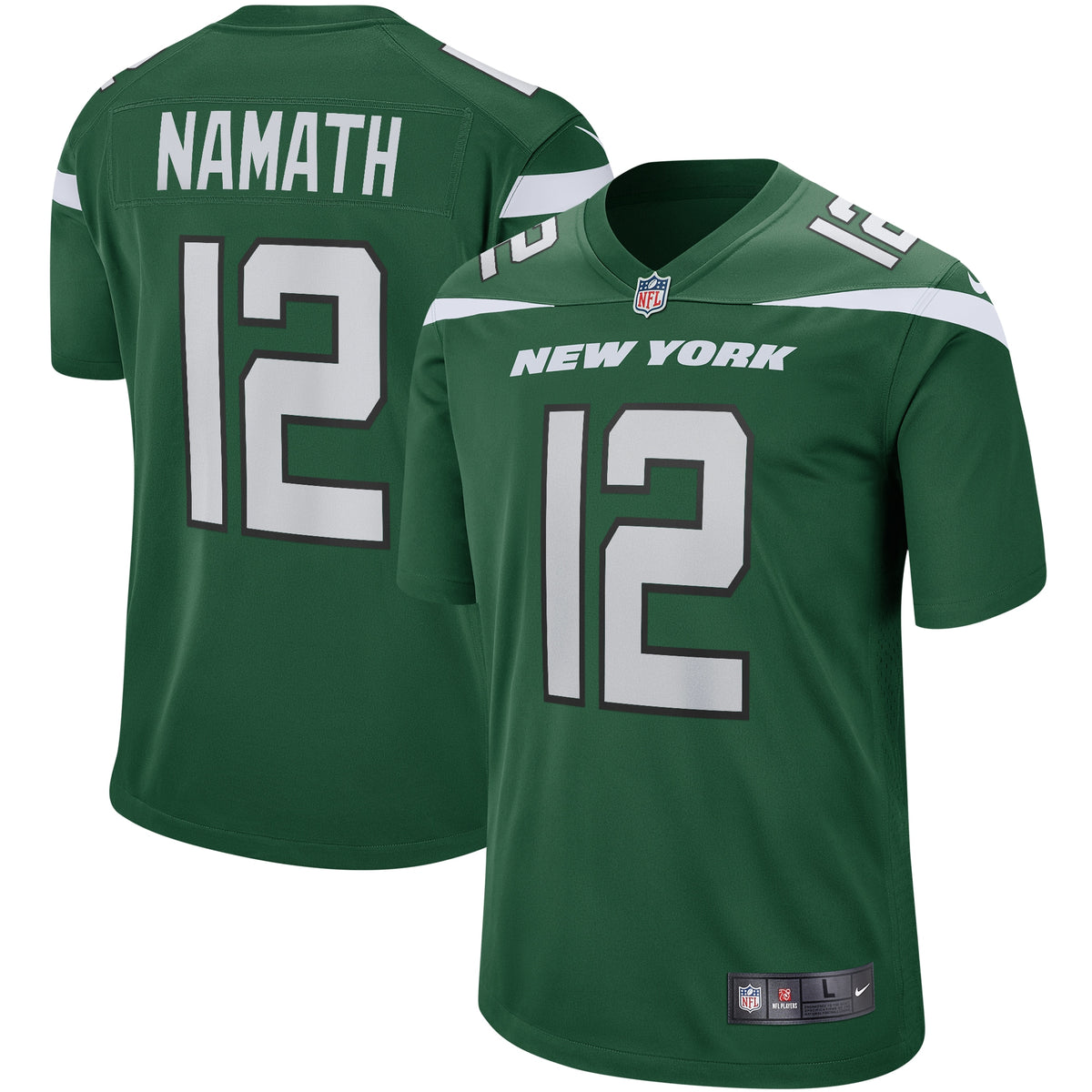 Joe Namath New York Jets Nike Game Retired Player Jersey   Gotham Green