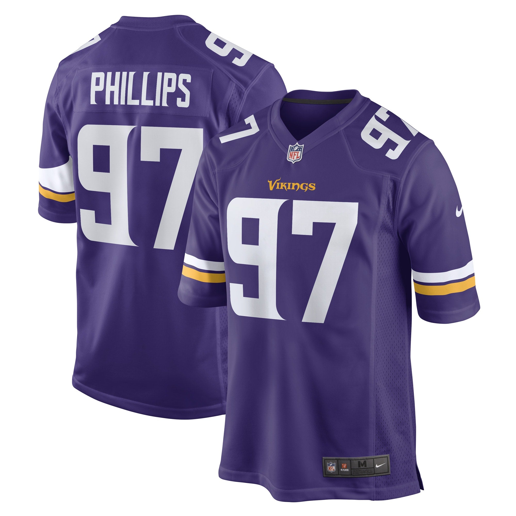 Harrison Phillips Minnesota Vikings Nike Game Player Jersey   Purple