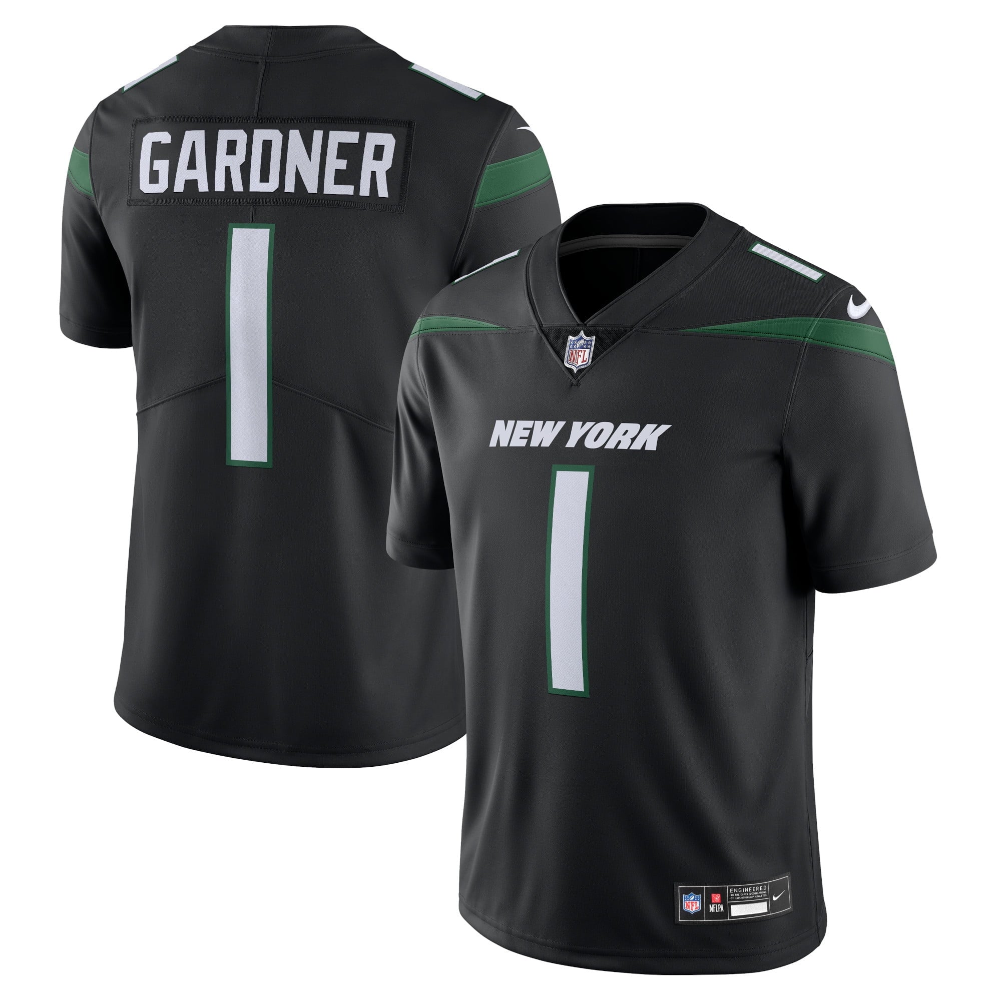 Men s Nike Ahmad Sauce Gardner Black New York Jets  Vapor Untouchable Limited Jersey