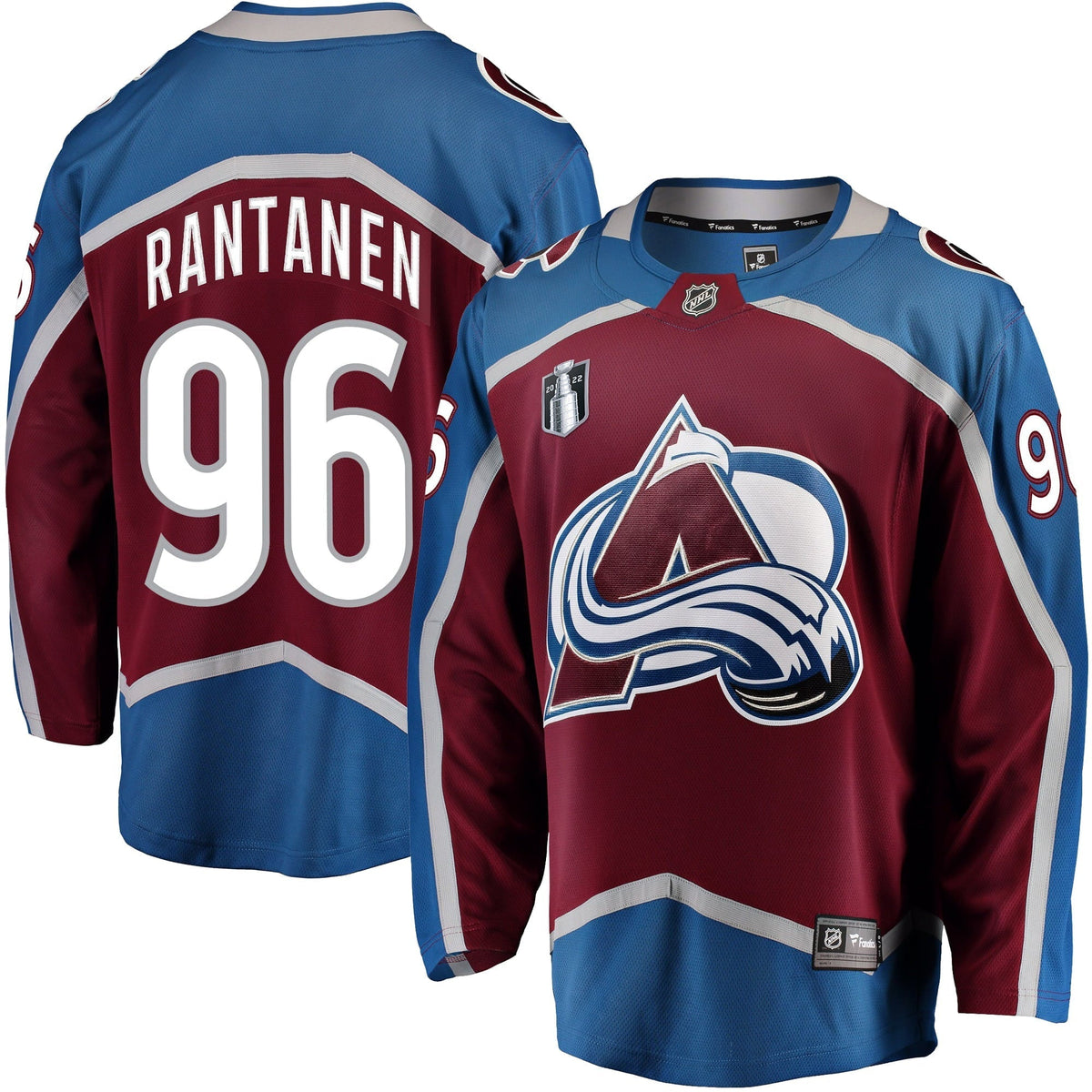 Men's Fanatics Branded Mikko Rantanen Burgundy Colorado Avalanche Home 2022 Stanley Cup Final Breakaway Player Jersey
