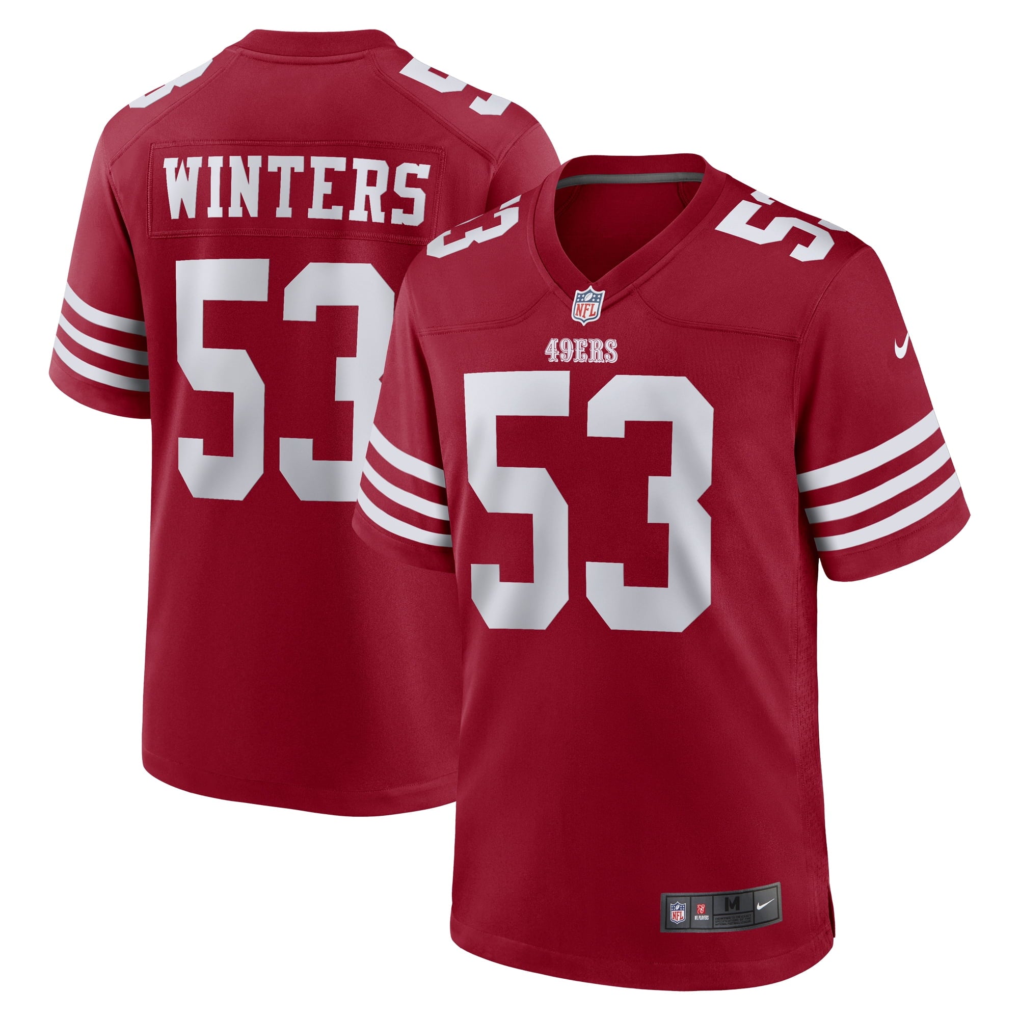 Men s Nike Dee Winters Scarlet San Francisco 49ers Team Game Jersey