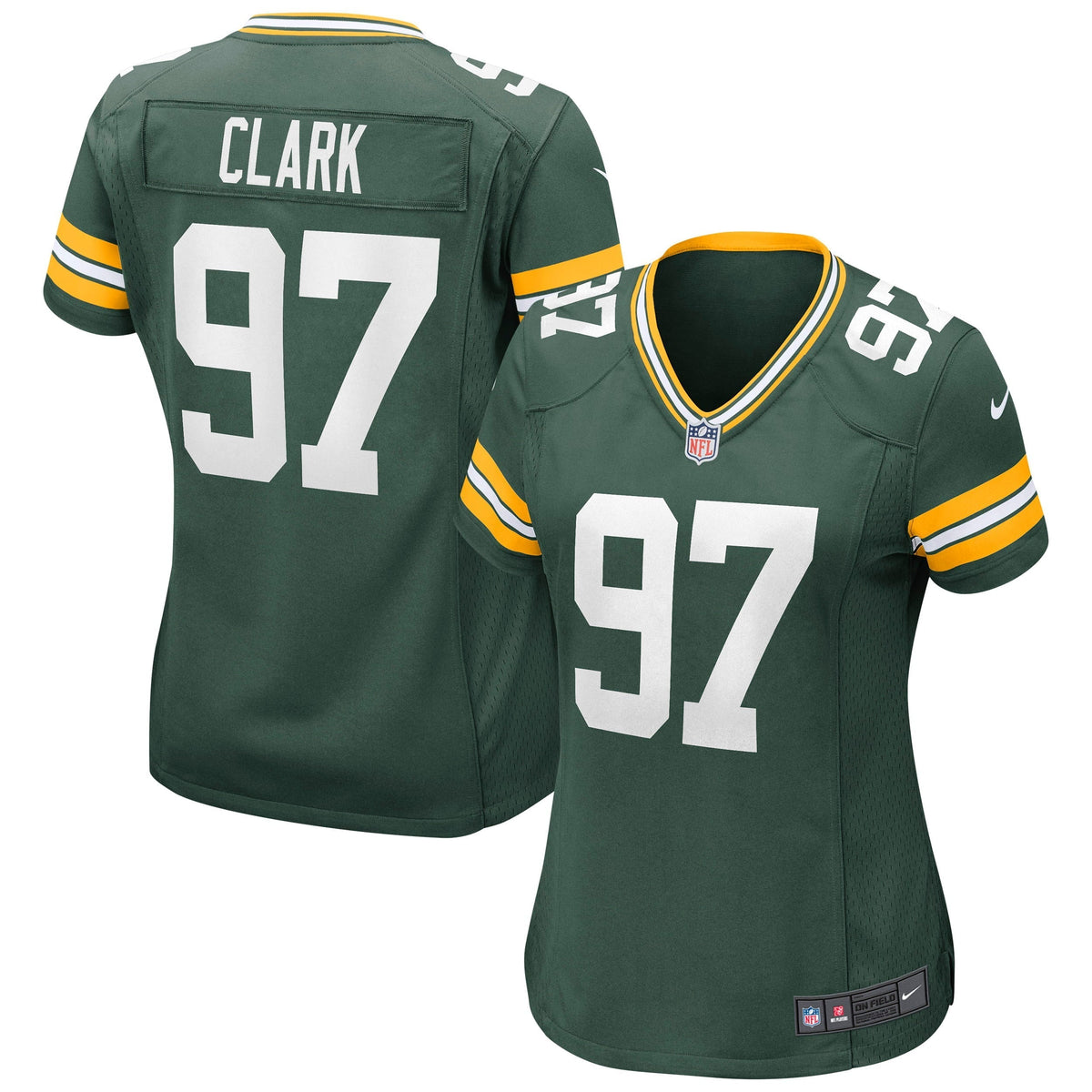 Women s Nike Kenny Clark Green Green Bay Packers Game Jersey