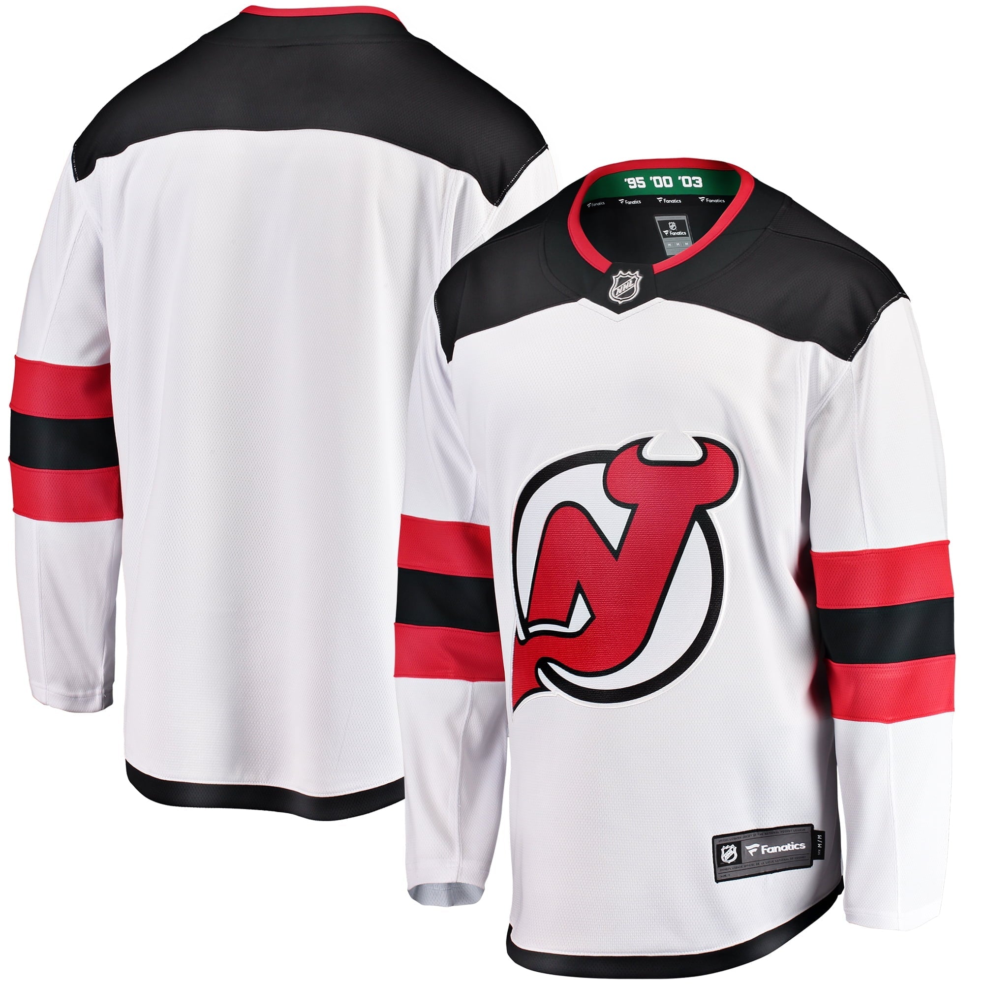 Men's Fanatics Branded White New Jersey Devils Breakaway Away Jersey