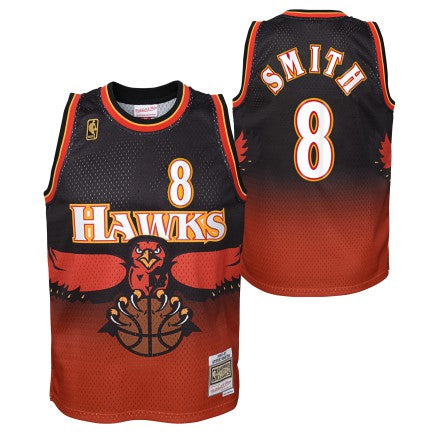 Youth Atlanta Hawks, NBA Jerseys Steve Smith Mitchell & Ness Black 1996-97 Hardwood Classics Swingman Jersey