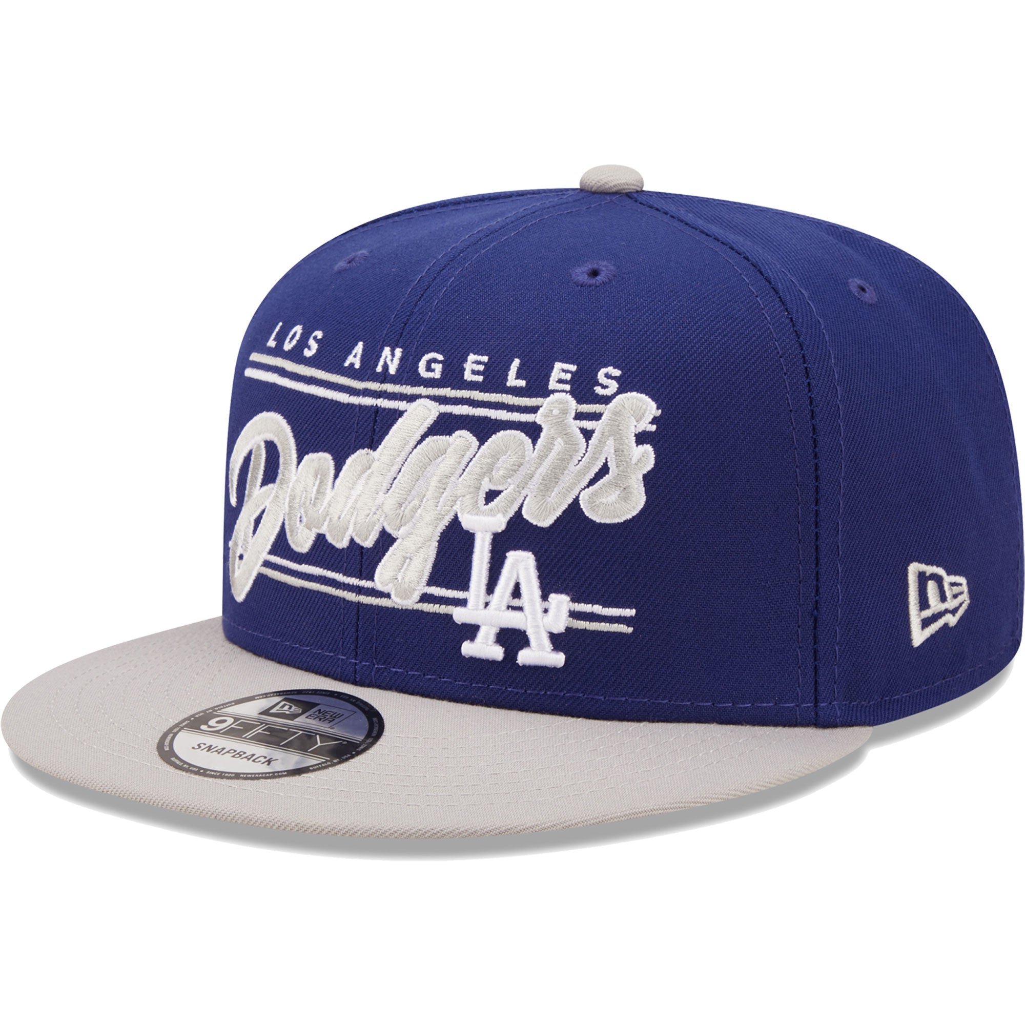 Los Angeles Dodgers New Era Team Script 9FIFTY Adjustable Snapback Hat - Royal/Gray